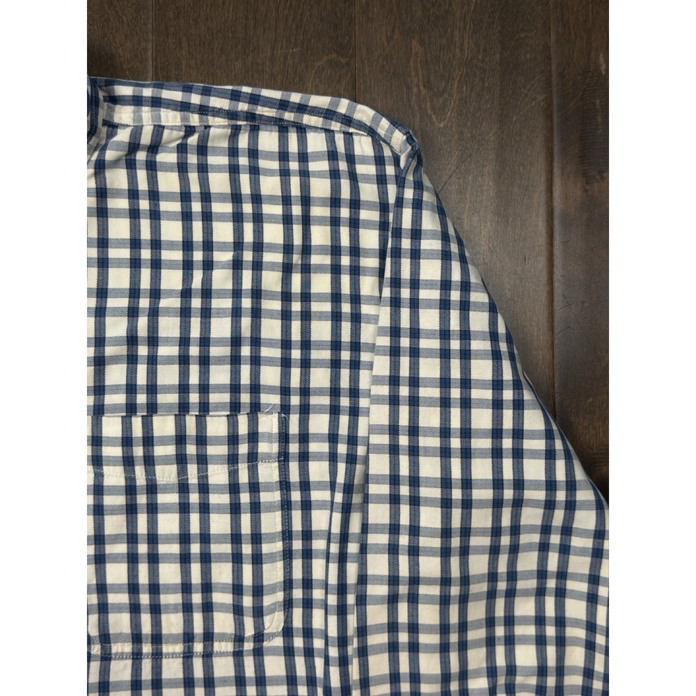 Chaps Ralph Lauren Shirt Mens Long Sleeve Button Down‎ Blue Plaid Size M Pocket - Picture 4 of 7